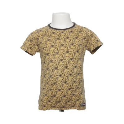 T-shirt (Gul, Sort) fra Villervalla Elastan, Økologisk bomuld