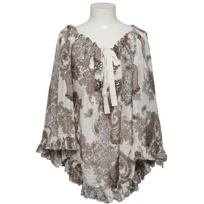 Bluse (Hvid, Brun) fra Smooph Silke