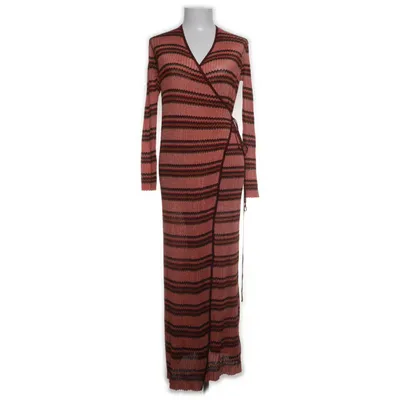 Kimono (Braun, Orange) von Zara Knit Metallfaser, Viskose