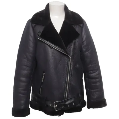 Shearling Jacke (Schwarz) von Pieces Polyester