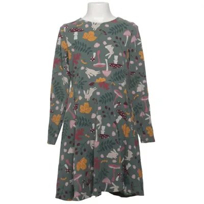 Dress (Green, Multicolored) from Polarn O. Pyret Elastane, Organic cotton