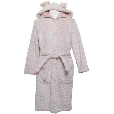 Bathrobe (Pink, White) from KappAhl Polyester