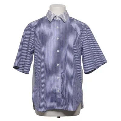 Short sleeve shirt (Blue, White) from JW Anderson x Uniqlo Cotton, Polyester