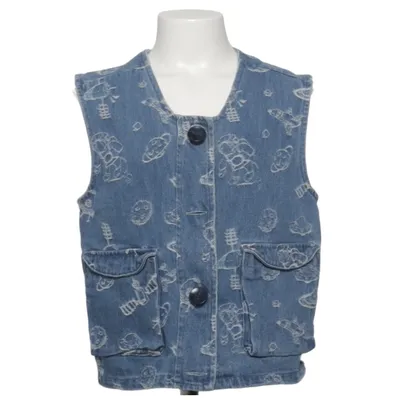 Spijker gilet (Blauw, Meerkleurig) van Daily Brat Katoen, Polyester