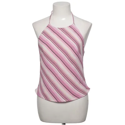Neckholder Top (Pink, Braun, Weiß) von Zara Basic Polyester