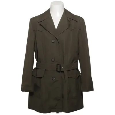 Trench-coat (Vert) de Diolen Coton, Polyester
