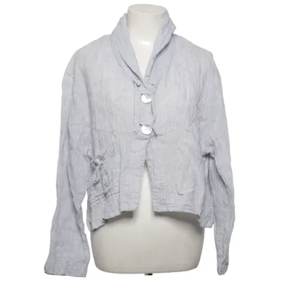 Strickjacke (Grau) von She's Crazy Leinen, Polyamid