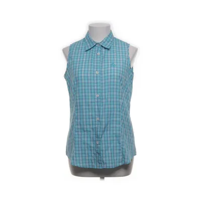 Short sleeve shirt (Blue, White) from Hickory Cotton, Polyester