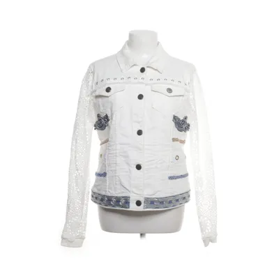 Spijkerjas (Wit) van Desigual Katoen, Elastaan, Polyester