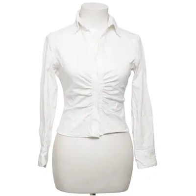 Skjorte (Hvid) fra Zara Bomuld, Elastan, Linned, Viscose