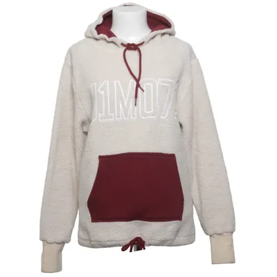Hoodie (Beige, Red) from J1MO71 Cotton, Polyester