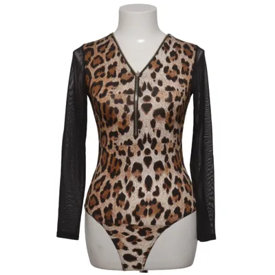 Romper (Bruin, Zwart, Meerkleurig) van In Vogue Paris Elastaan, Polyester