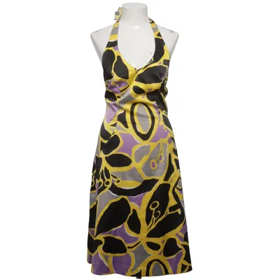 Robe dos-nu (Jaune, Noir, Multicolore) de Bolero Élasthane, Polyester