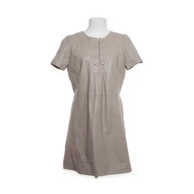 Läderklänning (Beige) från BZR by Bruuns Bazaar Bomull, Polyester, Skinn
