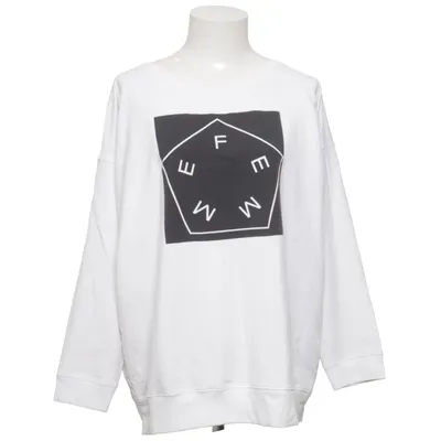Sweatshirt (Blanc, Noir) de Femme Collection Coton, Élasthane, Polyester