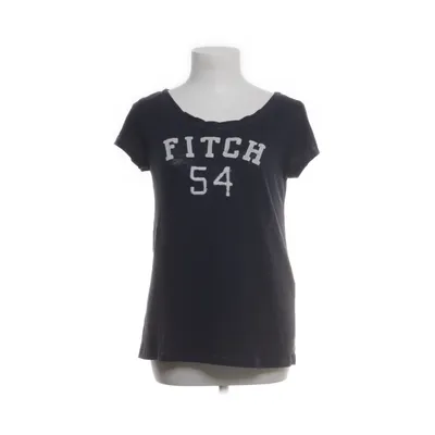 T-shirt (Blå, Hvid) fra Abercrombie & Fitch Bomuld, Polyester