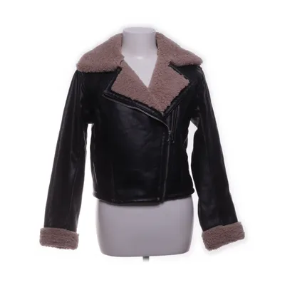 Shearlingjacka (Svart, Beige) från Divided by H&M Polyester, Polyuretan