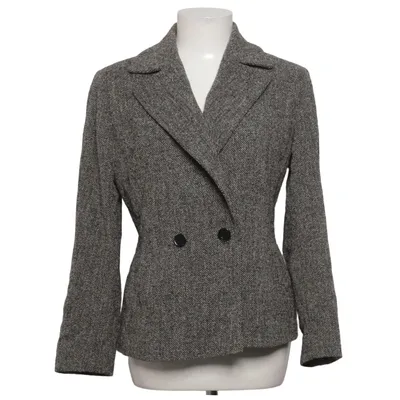 Kavaj (Grå) från MaxMara Polyamid, Ull