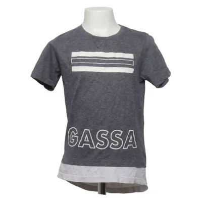 T-shirt (Gray, White) from Gassa Cotton, Polyester