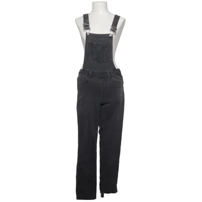 Hängselbyxor (Grå) från New Look Denim Bomull, Polyester