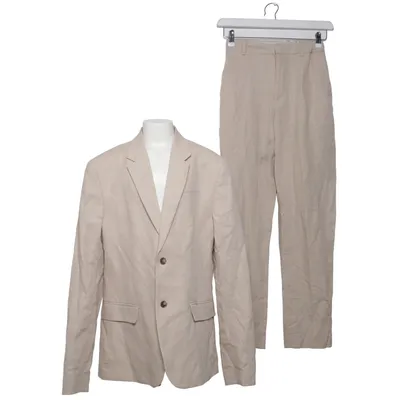 Jakkesæt (Beige) fra H&M Bomuld, Linned, Polyester
