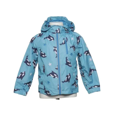 Regnjakke (Blå, Hvid) fra Pocopiano Bomuld, Polyester
