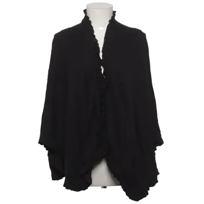 Poncho (Sort) fra Wico Bomuld, Viscose