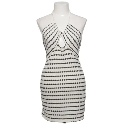 Halternek jurk (Wit, Zwart) van Pull & Bear Katoen, Polyester
