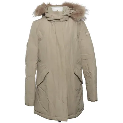 Parka (Beige) from Woolrich John Rich&Bros Cotton, Down, Feather, Fur, Polyamide