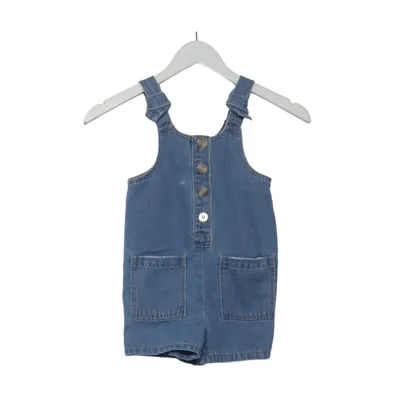 Dungaree shorts (Blue) from Nutmeg Recycled polyester