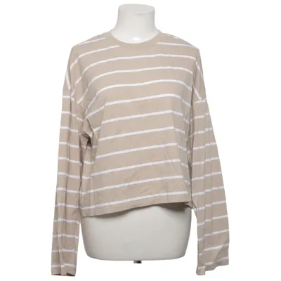 T-shirt à manches longues (Beige, Blanc) de Gina Tricot Coton