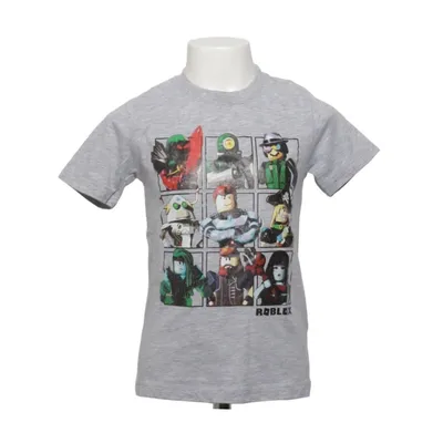 T-shirt (Gray, Multicolored) from Roblox Cotton, Polyester