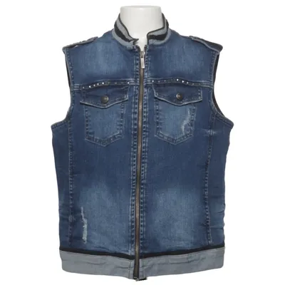 Gilet en jean (Bleu) de John Galliano Coton, Élasthane