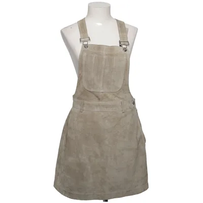 Robe salopette (Beige) de Sisley Cuir, Viscose