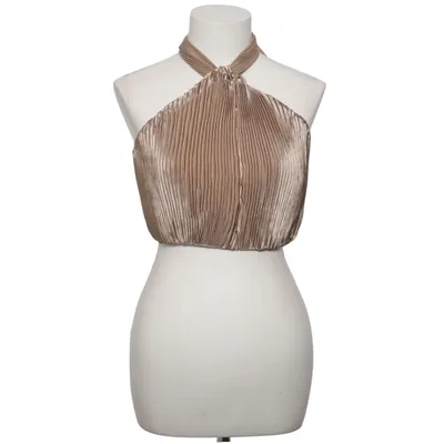Halter neck top (Brown) from Carli Bybel x Missguided Polyester