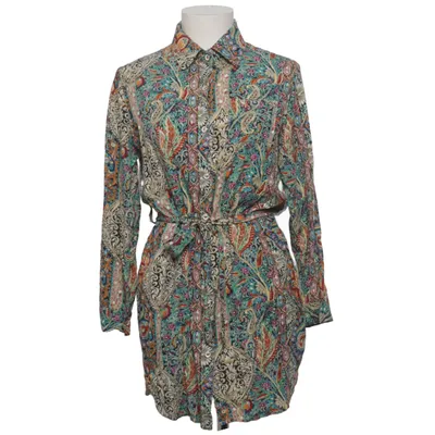 Shirt (Blue, Multicolored) from Menglu Cotton, Polyester