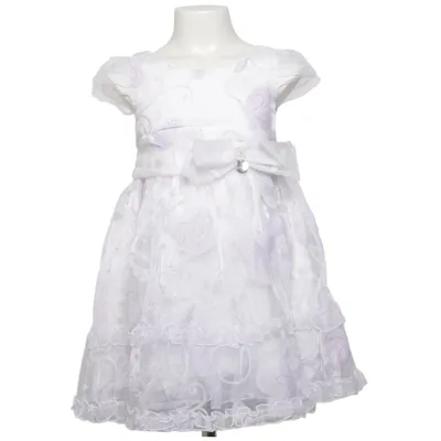 Bloemenmeisjes jurk (Wit, Lila) van Chic & Chic Co