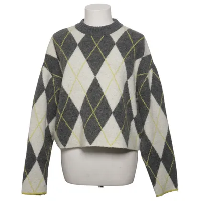 Trui (Grijs, Wit, Geel) van Pringle of Scotland x H&M Acryl, Elastaan, Polyester, Wol