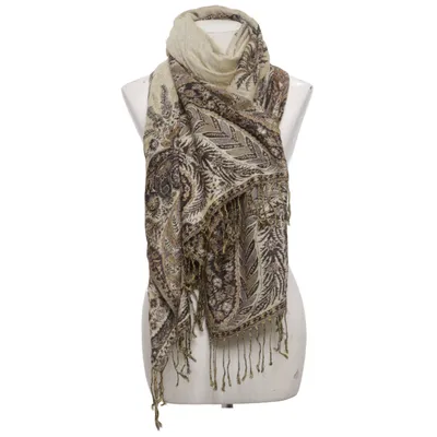 Scarf (Beige, Brown) from Pashmina
