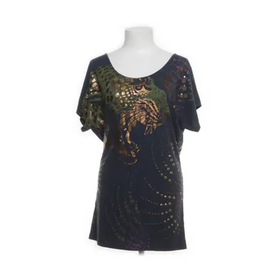 Top (Blue, Multicolored) from Christian Audigier Cotton, Polyester
