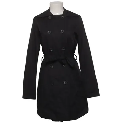 Trenchcoat (Sort) fra Bershka Bomuld, Polyamid