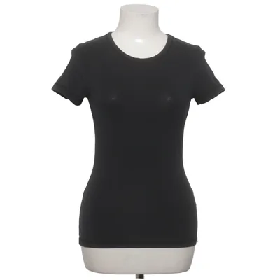 T-shirt (Zwart) van Cue Katoen, Elastaan