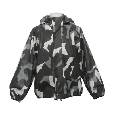Rain jacket (Gray, White) from Rusk Polyester, Polyurethane
