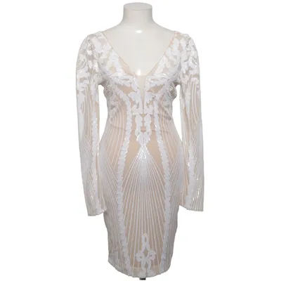 Cocktailjurk (Wit, Beige) van Soky & Soka Elastaan, Polyester