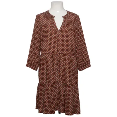 Robe (Rouge, Beige) de Senes Soie, Viscose