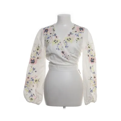 Omlottblus (Vit, Flerfärgad) från By Malina Bomull, Linne, Viskos