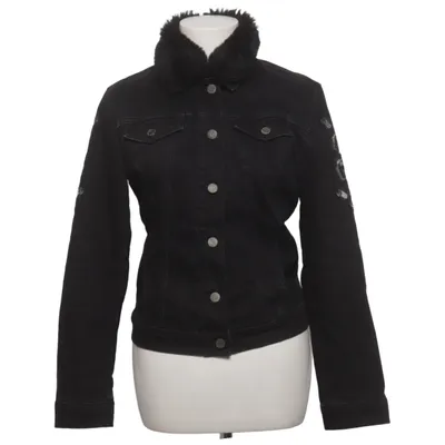 Lined denim jacket (Black) from Mavi Jeans Co. Acrylic, Cotton, Elastane, Polyester