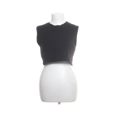 Crop top (Noir) de Zara Coton, Élasthane thumbnail 1