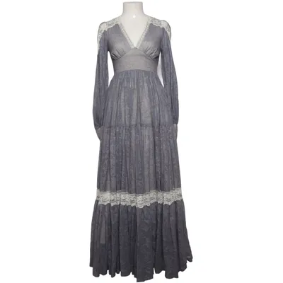 Maxi jurk (Grijs, Wit) van Gunne Sax Acetaat, Katoen, Polyester