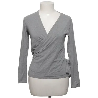 Blouse portefeuille (Gris) de MLY Sports Coton, Élasthane, Modal